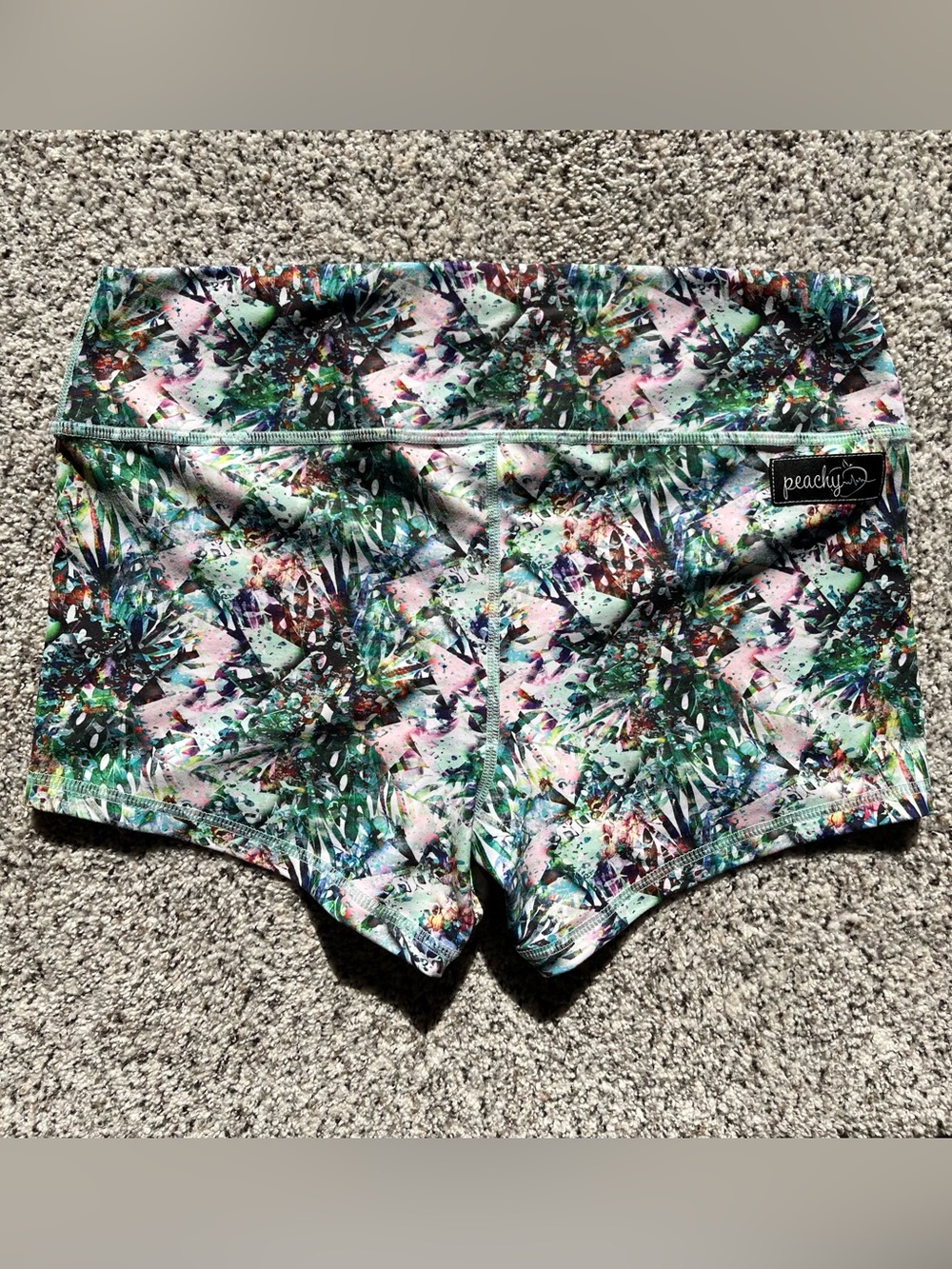 Peachy Athletic Forest Geo Peach Perfect Short
